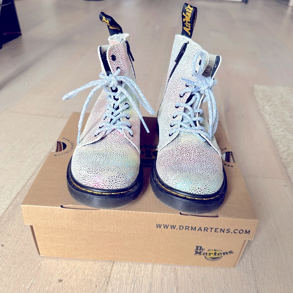 Dr. Martens 1460 Pascal Rainbow Boot for Kids